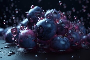 Blueberry Photoshoot Bathed in Golden Rays