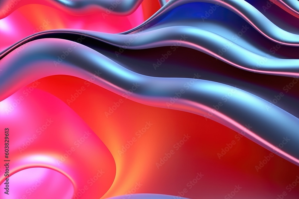 Poster 3d abstract colorful high technology background. generative ai