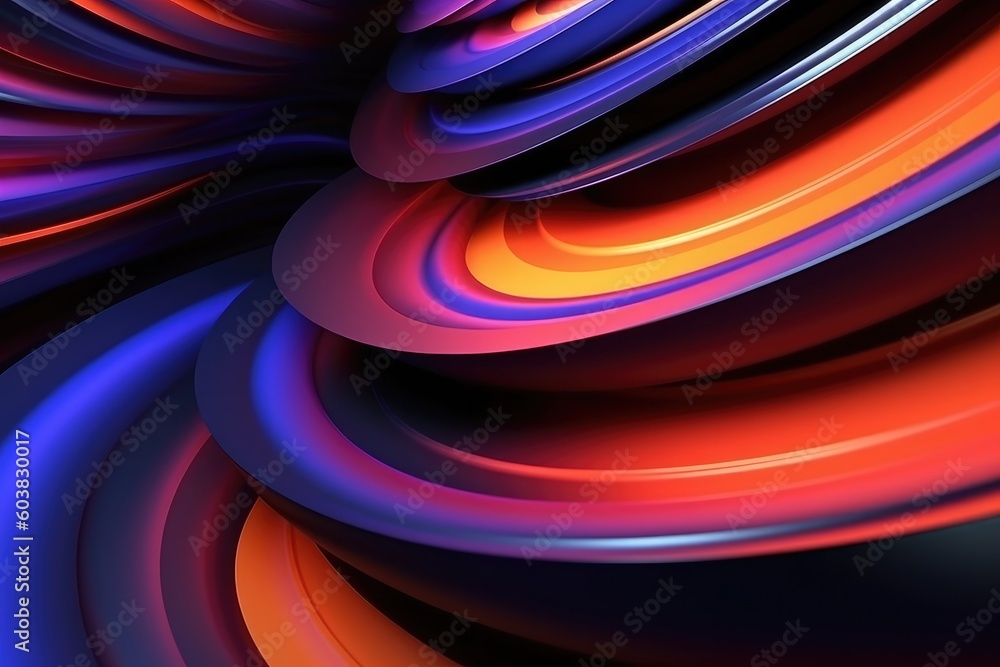 Poster 3d abstract colorful high technology background. generative ai