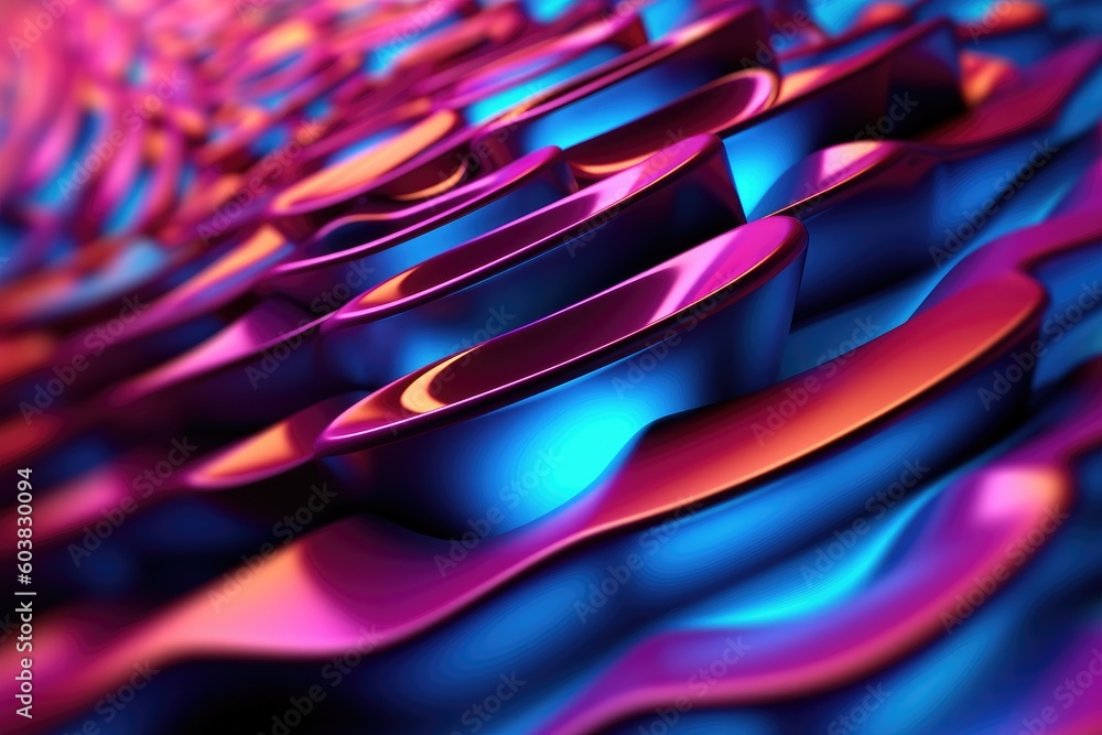 Poster 3d abstract colorful high technology background. generative ai