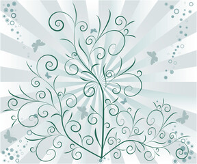 Floral Background - vector illustration