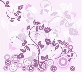 Fototapeta na wymiar Floral Background - vector