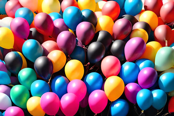 colorful balloons background