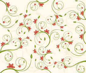 Design elements - floral art Vector Illustration