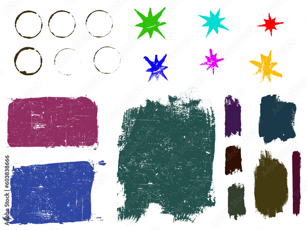 Poster grunge elements 2 - highly detailed vector grunge elements. grouped and layered for ease of use and 