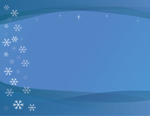 Abstract Vector Illustration of a Winter Snow Scene