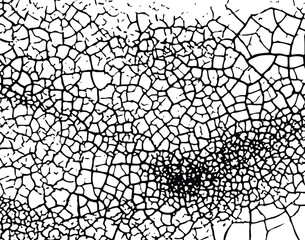 Obraz premium Background editable vector illustration of cracked grunge pattern