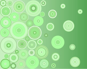 Fototapeta premium Editable vector design of green circles
