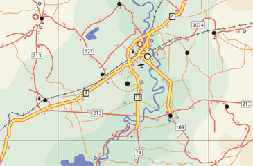 Vector illustration of a generic roadmap