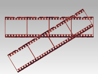 Old style film strip (Transparent Vector format so they can be overlaid on other images)