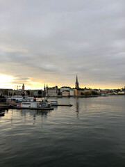 Fototapeta na wymiar Beautiful morning in Stockholm, Sweden