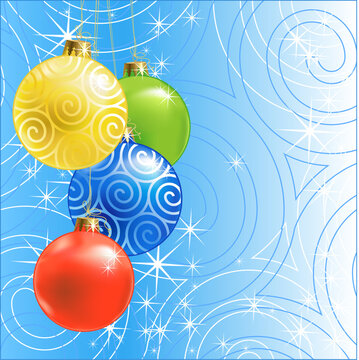Christmas ball / christmas background / vector
