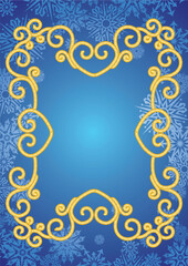 vector illustrations - old-fashioned cord frame