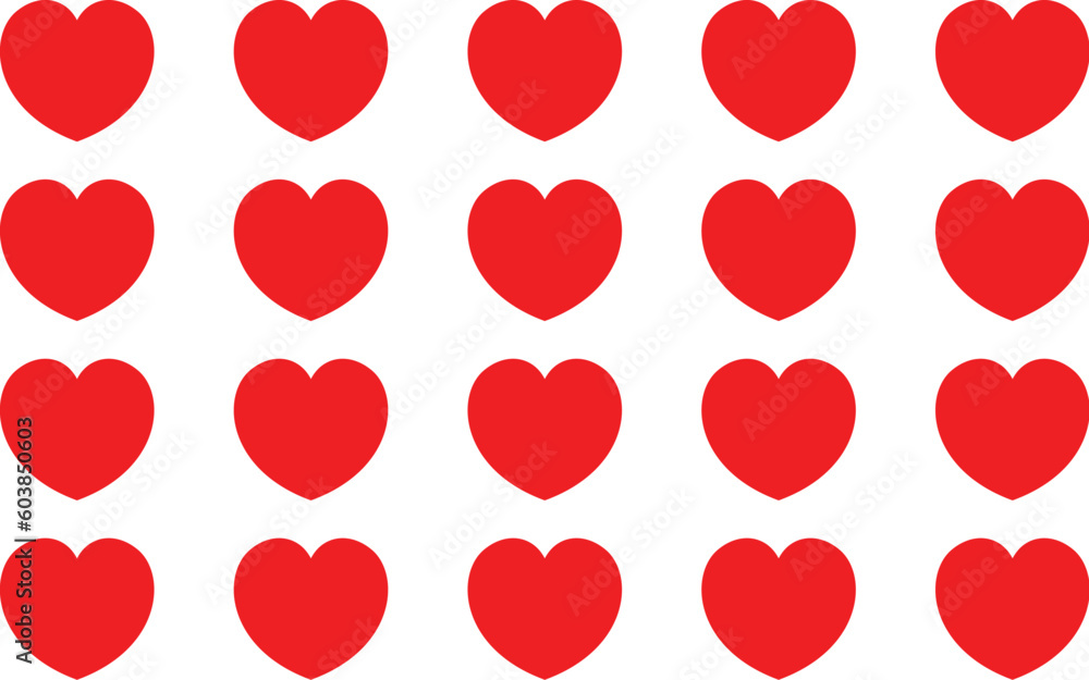 Sticker heart background