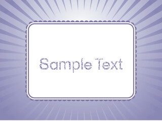 Purple book plates for sample text theme, vector illustration
