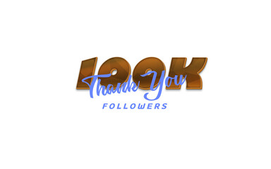 Thank you 100 000 followers Png. Congratulating networking thanks, customers 100 000k sign. Isolated smiling people, 100K Followers 