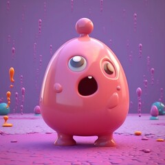 3D, realistic, simple, fancy animal