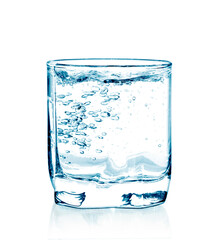 water glass isolated on white