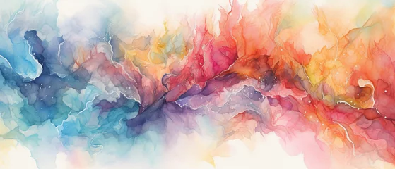 Voilages Mélange de couleurs watercolor background