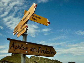 signpost to the top