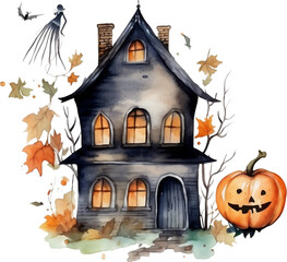 halloween flower skull pumpkin