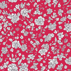 seamless pattern with flowers