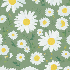 pattern with daisies