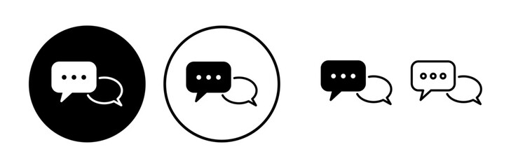 Chat icon vector. Chat Icon in trendy flat style isolated. Speech bubble symbol for web design