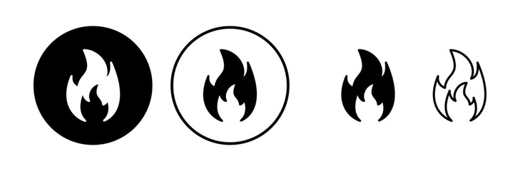 Fire icon vector. fire flame icon