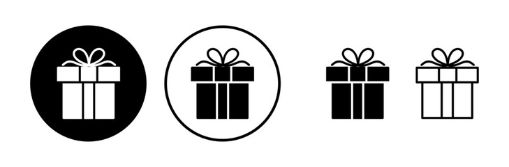Gift icon vector. gift box icon. birthday gift