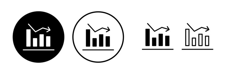 Growing graph Icon vector. Chart icon. Graph Icon