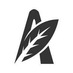 leaf logo template. Icon Illustration Brand Identity. Isolated and flat illustration. Vector graphic