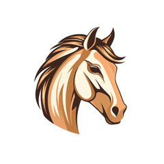 Fototapeta na wymiar Horse head logo vector - Animal Brand Symbol