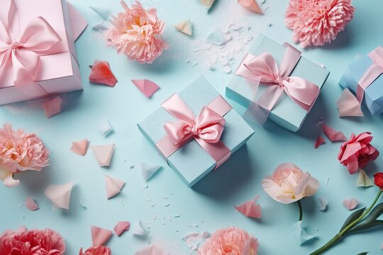 Present Perfection: Well-Wrapped Gift Packaging with a Stellar Backgr"Festive Gift Pucket Momentsound