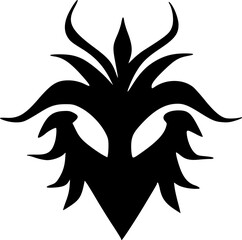 black evil head icon