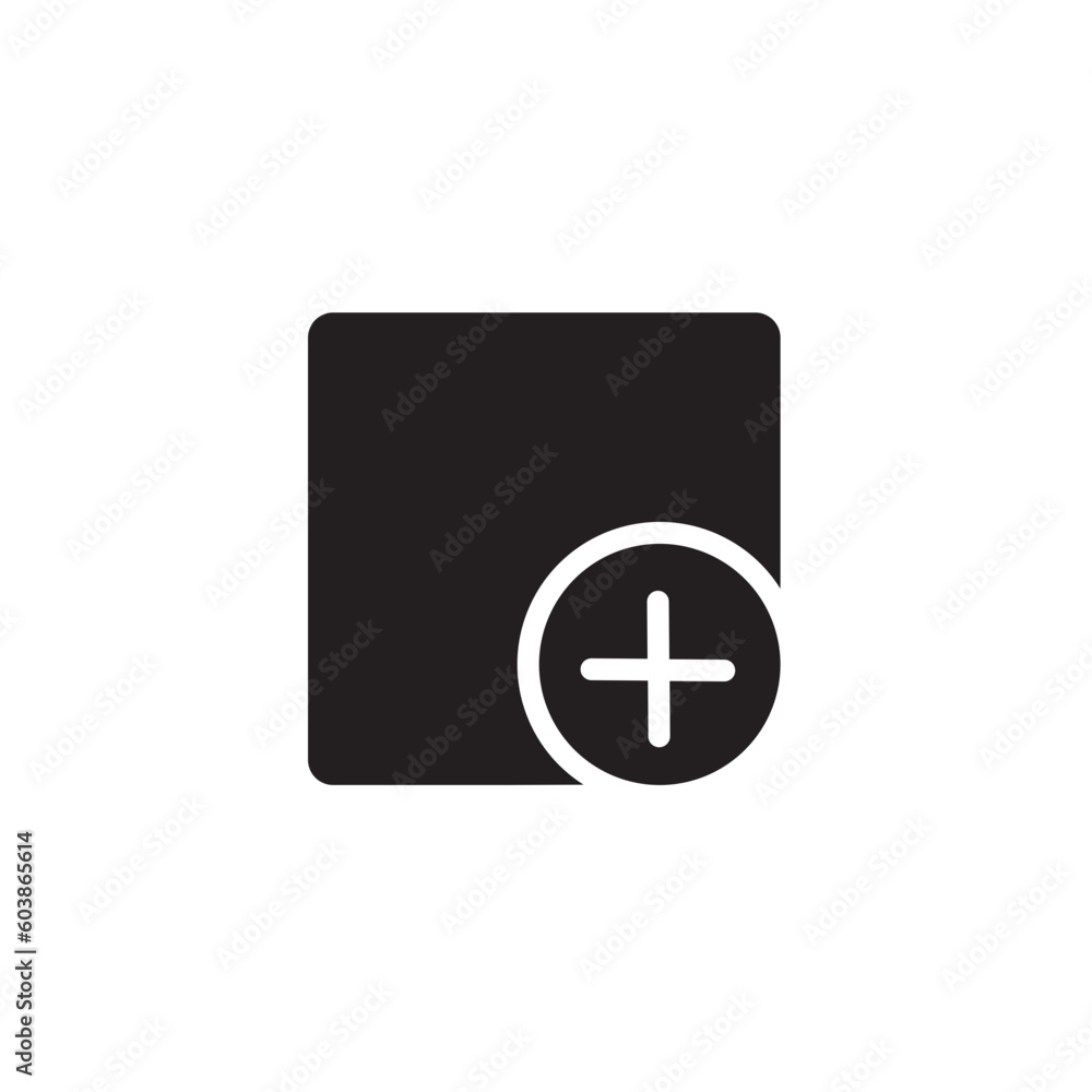 Poster add search text icon