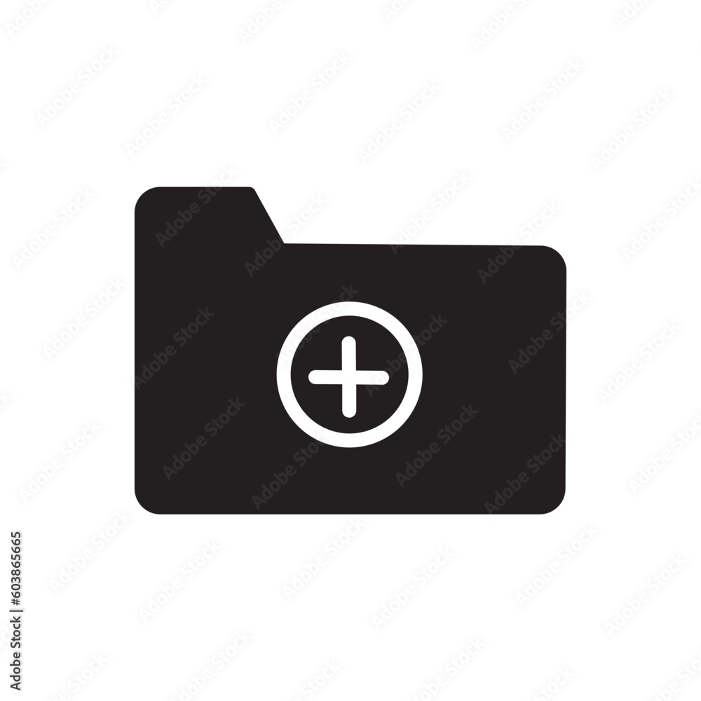 Poster folder add archive icon