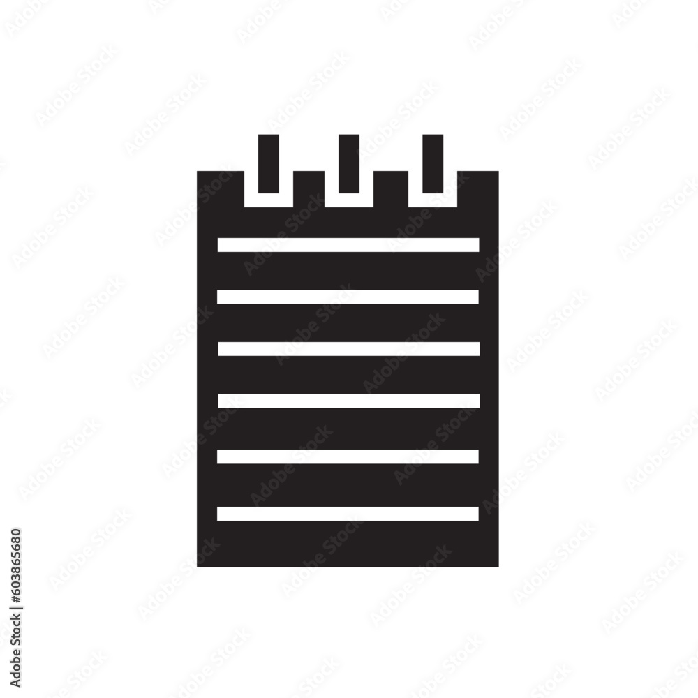 Poster notepad file text icon