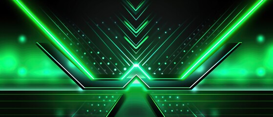 Abstract futuristic background with neon lights. Vector illustration. Futuristic technology style.
Created with generative AI technology.