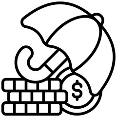 insurance outline icon