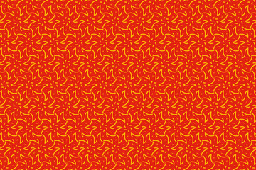 Seamless traditional pattern in red and gold color.