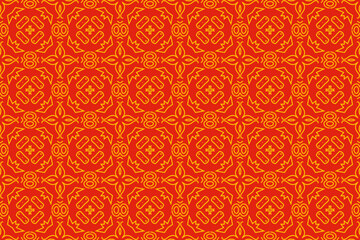 Chinese new year background in red and gold color