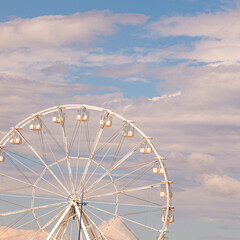 carousel against the blue sky