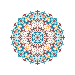 Colorful mandala ethnic native vector design