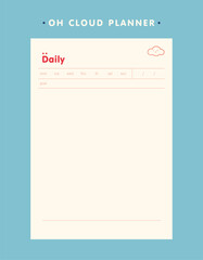 (Cloud) Daily planner. 