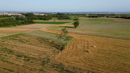 Fototapeta na wymiar Aerial View of rural landscape