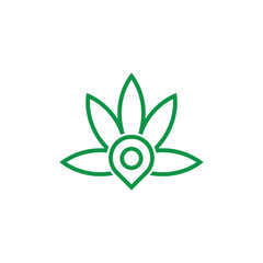 creative cannabis location logo