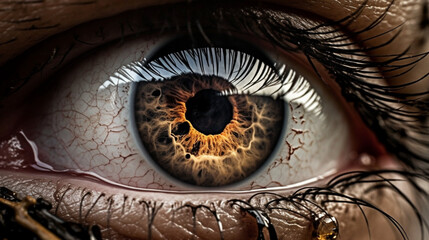 close up of an eyeball