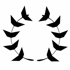Badge illustration with isolated white background 