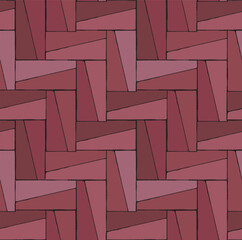 Illustration of moroccan blue mosaic tiles in doodle style. Seamless vector illustration.
